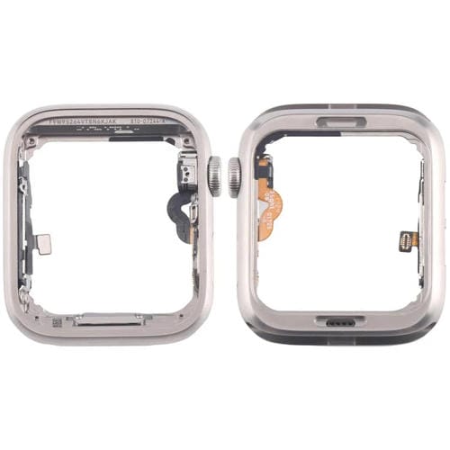 Stainless Steel Apple Watch Series 5 40mm LTE Central Hub with Bezel Plate, Crown, Rotating Shaft, and Flex Cable