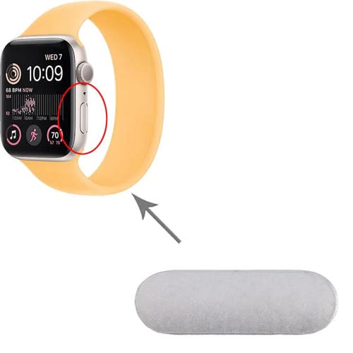 Pulsante di accensione in alluminio Apple Watch SE 40mm/44mm (Argento)