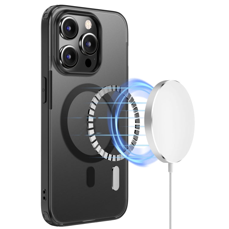 Para iPhone 15 Armor Magsafe Funda Magnética para Teléfono (Azul) - MOVILSTORE