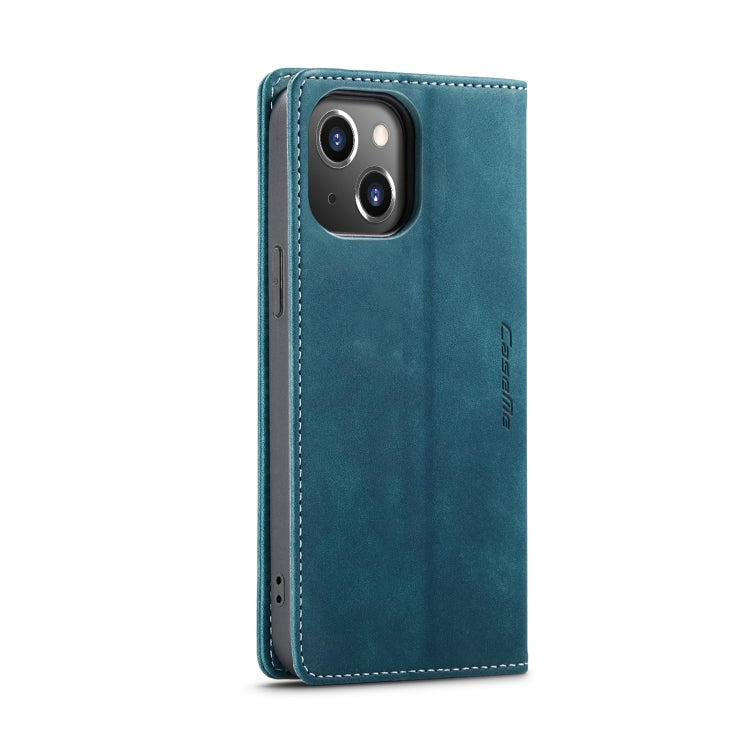 Para iPhone 15 Caseme 013 Funda para Teléfono de Cuero con Tapa Horizontal Multifuncional (Azul) - MOVILSTORE