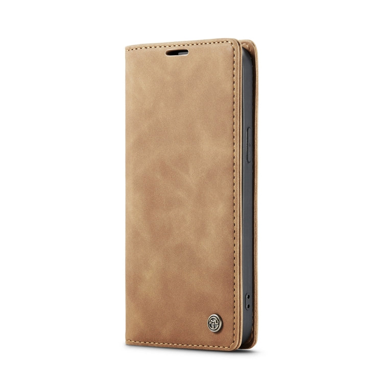 Para iPhone 15 Caseme 013 Funda para Teléfono de Cuero con Tapa Horizontal Multifuncional (Marrón) - MOVILSTORE