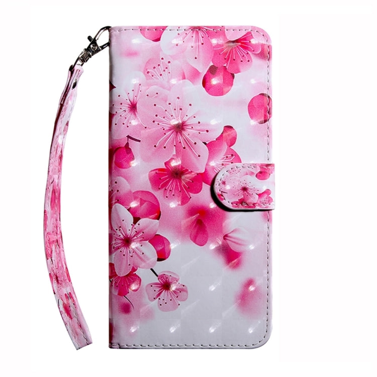 Para iPhone 15 Funda de Cuero Pintada En 3D (Flor Roja) - MOVILSTORE