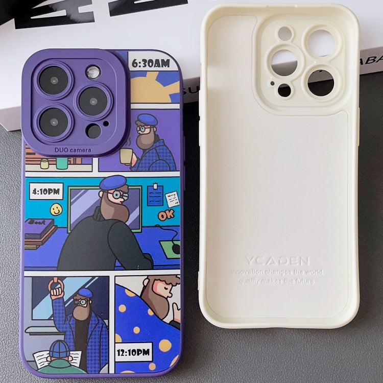 Para iPhone 15 Funda para Teléfono de TPU con Ojos de Ángel Líquido (Negro) - MOVILSTORE