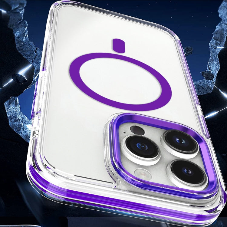 Para iPhone 15 Funda para Teléfono Magsafe TPU Transparente Híbrida a Prueba de Golpes para PC (Naranja) - MOVILSTORE