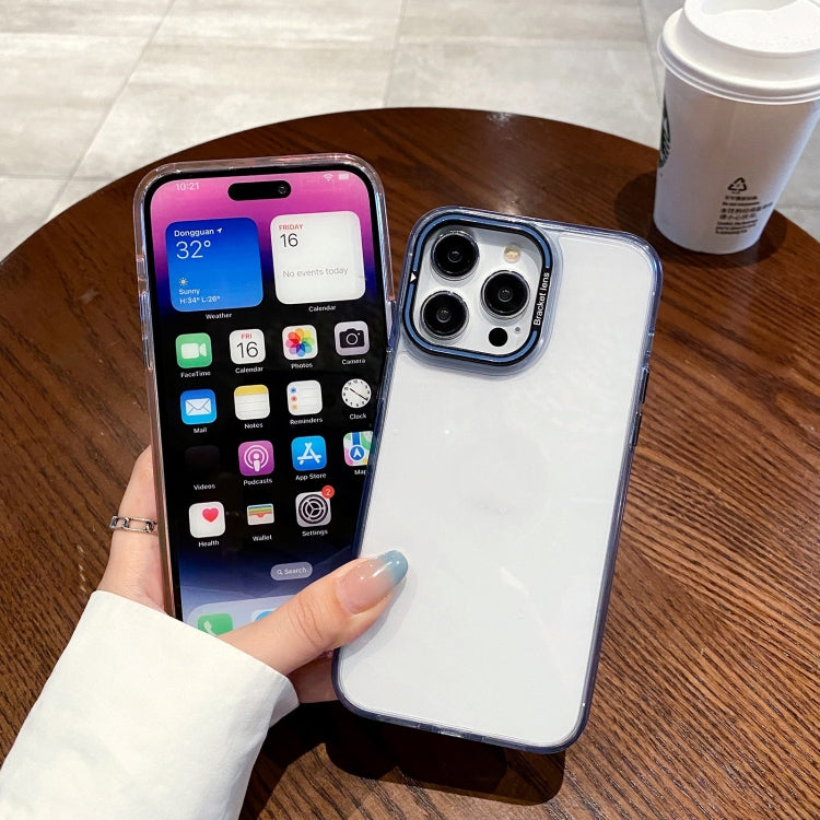 Para iPhone 15 Funda Transparente para Teléfono con Soporte para Cámara Invisible (Rosa) - MOVILSTORE