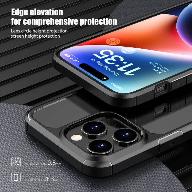 Para iPhone 15 Ipaky Yj Series Funda Transparente para Teléfono PC + TPU (Azul) - MOVILSTORE