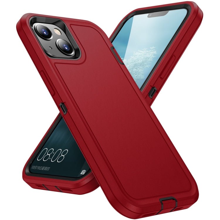Para iPhone 15 Life Estuche Resistente a Prueba de Agua para Teléfono (Rojo + Negro) - MOVILSTORE