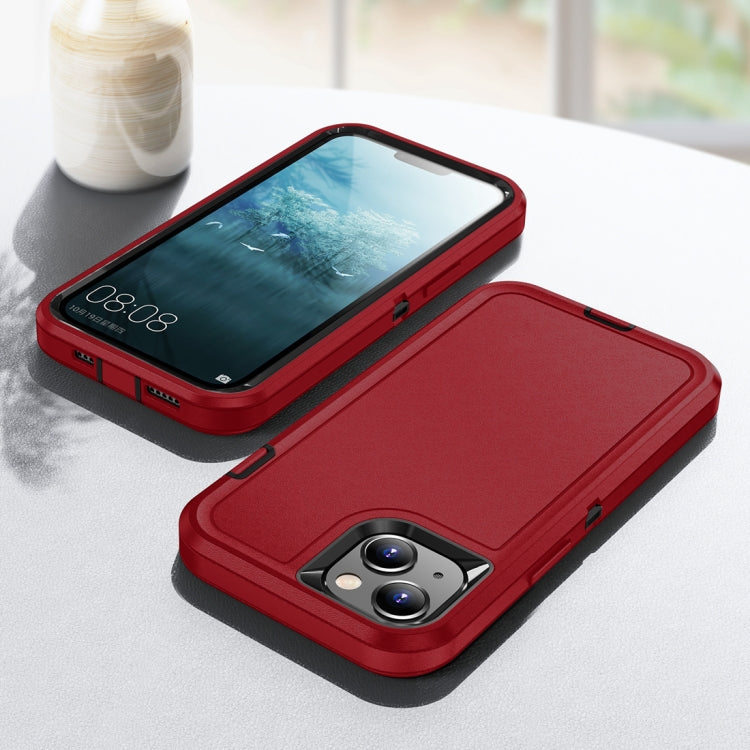 Para iPhone 15 Life Estuche Resistente a Prueba de Agua para Teléfono (Rojo + Negro) - MOVILSTORE