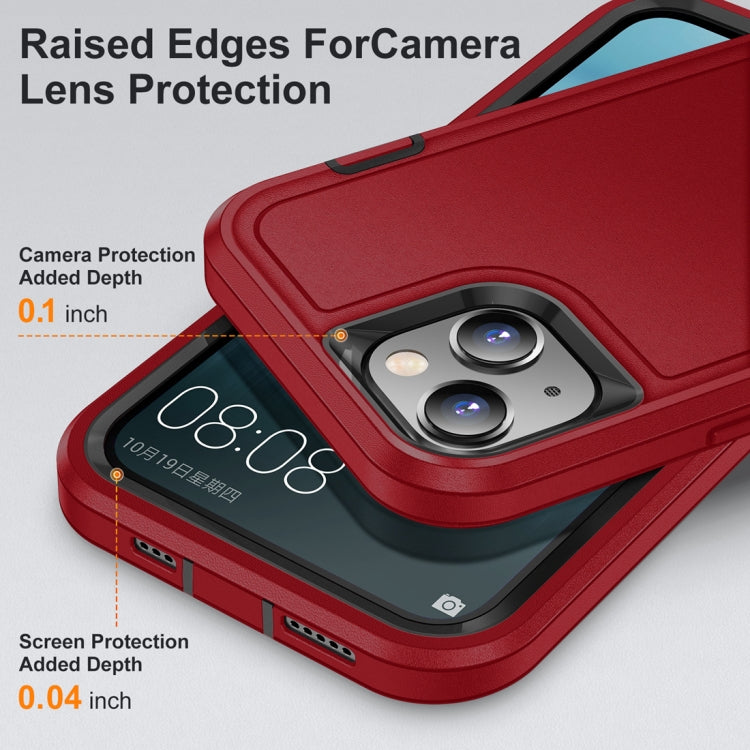 Para iPhone 15 Life Estuche Resistente a Prueba de Agua para Teléfono (Rojo + Negro) - MOVILSTORE