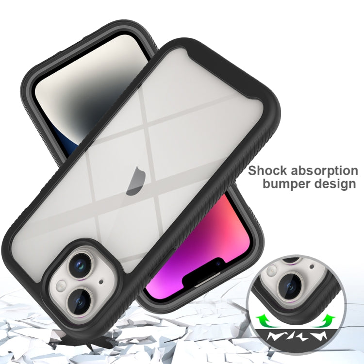 Para iPhone 15 Starry Sky Funda para Teléfono de PC Transparente de TPU a Prueba de Golpes de Color Sólido (Azul Oscuro) - MOVILSTORE