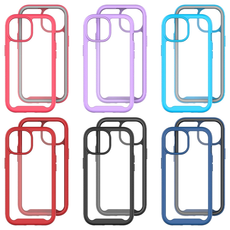 Para iPhone 15 Starry Sky Funda para Teléfono de PC Transparente de TPU a Prueba de Golpes de Color Sólido (Azul Oscuro) - MOVILSTORE
