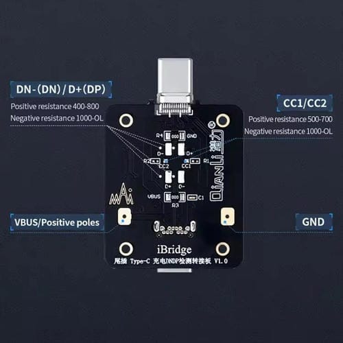 Detektionsplatine DNDP Ladung iBridge QianLi 8 Pins