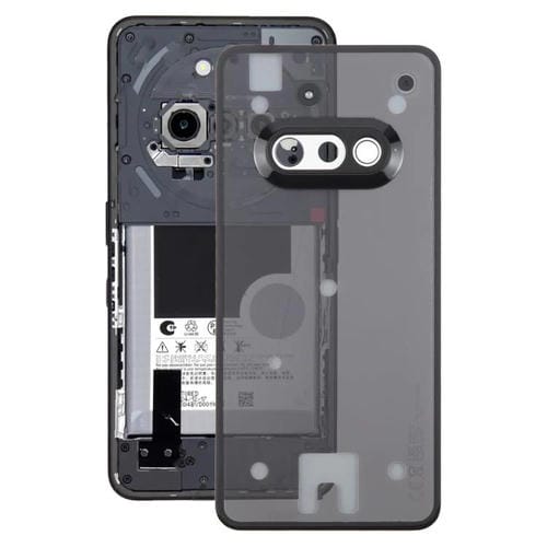 Rückseite aus Glas und Kamerarahmen Nothing Phone 3A A059 (Schwarz)